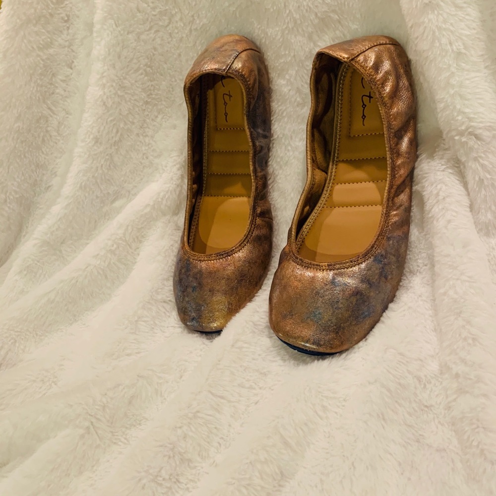 Custom Love Potion style leather Me Too flats